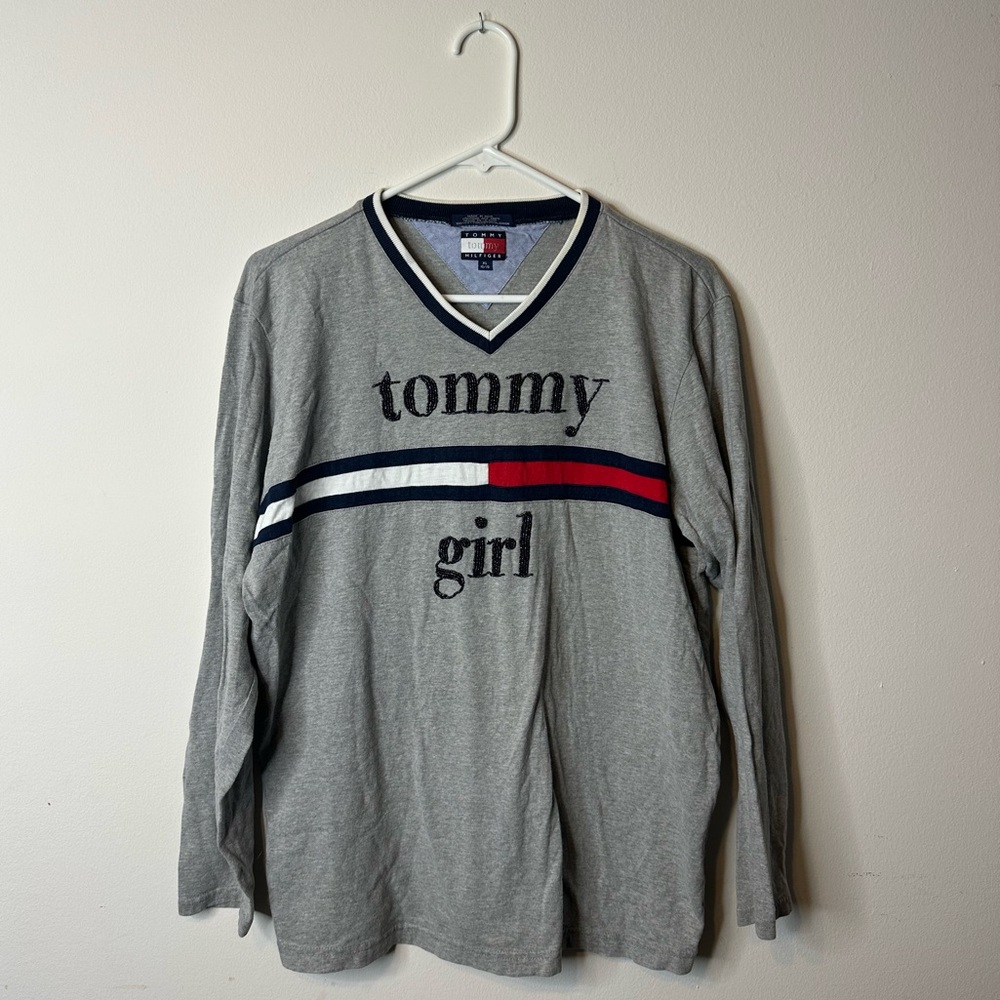Tommy Girl Tommy Hilfiger Long Sleeve Beaded Shirt